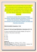 Title&colon; HESI Dosage Calculation Practice Exams 2025 &ndash; Nursing Math & Medication Calculations