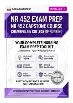 NR 452 Capstone Course Exam Prep &mdash; Comprehensive Review &plus; Practice MCQs &mdash; Chamberlain College of Nursing 2025&sol;2026