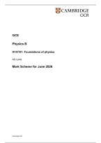 2026 AS-LEVEL OCR PHYSICS B  - FOUNDATIONS OF PHYSICS WITH MARK SCHEME 