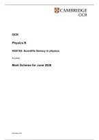 2026 A-LEVEL OCR PHYSICS B  - SCIENTIFIC LITERACY IN PHYSICS WITH MARK SCHEME   