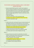 Nur 504 Exam 4 Questions & Answers&vert; Grade A&vert; 100&percnt; Correct &NewLine;&lpar;Verified Solutions&rpar;