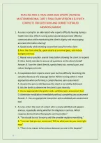 Nur 2356 Mdc 1 Final Exam 2026 Update &vert;Nur2356 &NewLine;Multidimensional Care 1 Final Exam Version A & B With &NewLine;Complete 300 Questions And Correct Detailed &NewLine;Answers&vert;Agrade