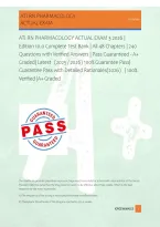 ATI RN PHARMACOLOGY ACTUAL EXAM 3 2026 &vert; &NewLine;Edition 10&period;0 Complete Test Bank &vert; All 48 Chapters &vert; 240 &NewLine;Questions with Verified Answers &vert; Pass Guaranteed - A&plus; &NewLine;Graded&vert; Latest   &lpar;2025 &sol; 2026&rpar; 100&percnt; Guarantee Pass&vert; &NewLine;Guarantee Pass with Detailed Rationales&lpar;202
