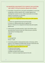 Pca Nematodes Exam Newest With Complete 200 Questions &NewLine;And Correct Detailed Answers&vert; Brand New Version&excl; 