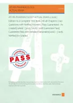 ATI RN PHARMACOLOGY ACTUAL EXAM 4 2026 &vert; Edition 10&period;0 Complete Test Bank &vert; All 48 Chapters &vert; 240 Questions with Verified Answers &vert; Pass Guaranteed - A&plus; Graded&vert; Latest &lpar;2025 &sol; 2026&rpar; 100&percnt; Guarantee Pass&vert; Guarantee Pass with Detailed Rationales&lpar;202