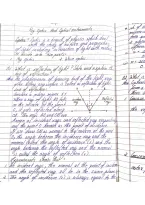 Class notes physics ray optics