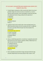 Psy 101 Exam 2 Ub Questions And Answers 2026 Update With &NewLine;Complete Solution&period; 