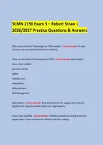  &NewLine;SCMN 2150 Exam 3 &ndash; Robert Straw &vert; &NewLine;2026&sol;2027 Practice Questions & Answers &NewLine;