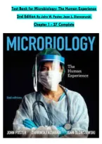 Test Bank for Microbiology&colon; The Human Experience&comma; 2nd Edition &vert; Foster&comma; Aliabadi & Slonczewski &vert; Chapters 1&ndash;27 &vert; All Questions with Answers & Rationales