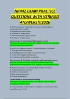 Nr442 Exam Practice&NewLine;Questions With Verified&NewLine;Answers&excl;&excl;&excl;2026