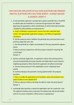 Utah Pesticide Applicator Actual Exam Questions And Answers &NewLine;Practice Questions With Solutions Newest &vert; Already Graded &NewLine;A&plus;&sol;Newest Update&excl;&excl;&excl; 