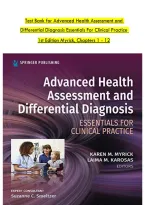Test Bank For Advanced Health Assessment and Differential Diagnosis&colon; Essentials for Clinical Practice 1st Edition by Myrick & Karosas &mdash; Chapters 1&ndash;12 Complete &vert; APRN & PA Exam Review &vert; Latest Revised