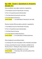 Nur 600 - Exam 1 Questions & Answers &lpar;Grade A&plus;&rpar;&period;docx&NewLine;&NewLine;