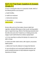 NUR 412 Final Exam Questions & Answers &lpar;Grade A&plus;&rpar;&period;docx&NewLine;&NewLine;
