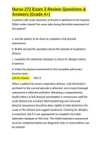 Nurse 272 Exam 3 Review Questions & Answers &lpar;Grade A&plus;&rpar;&period;docx&NewLine;&NewLine;