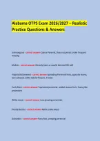 Alabama OTPS Exam 2026&sol;2027 &ndash; Realistic Practice Questions & Answers 