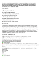 Ct Limited Plumbing Journeyperson &lpar;P-4&rpar; Exam Practice Questions And Correct&NewLine;Answers &lpar;Verified Answers&rpar; Plus Rationale 2027 Q&A&vert; Instant Download Pdf&rsqb; &NewLine;Questions And Answers &vert; Verified And Well Detailed Answers &vert; Plus Rationales &vert;&NewLine;Guaranteed Pass &vert; Late
