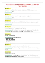 Ammo 49 Exam 2027 Questions & Answers &vert; A&plus; Graded&NewLine;100&percnt; Verified