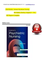 TEST BANK - Keltners Psychiatric Nursing&comma; 9th Edition &lpar;Steele&rpar;&comma; Chapters 1 - 36 &vert; All Chapters Complete