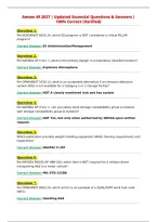 Ammo 49 2027 &vert; Updated Essential Questions & Answers &vert;&NewLine;100&percnt; Correct &lpar;Verified&rpar;&NewLine;