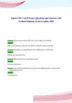 Ammo CDC's set B Exam &vert; Questions and Answers with&NewLine;Verified Solutions &vert; Latest Update 2026