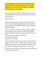 Pn Comprehensive Predictor Practice B &lbrack;2020&rsqb; Exam Questions And Answers Latest Updated 2026&sol;2027 All Answers 100&percnt; Correct Detailed Best Graded A&plus; For Success