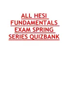 All Hesi Fundamentals Exam Spring Series Quizbank