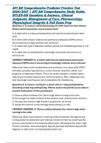 ATI RN Comprehensive Predictor Practice Test 2026&sol;2027 &vert; ATI RN Comprehensive Study Guide&comma; NCLEX-RN Questions & Answers&comma; Clinical Judgment&comma; Management of Care&comma; Pharmacology&comma; Physiological Integrity & Full Exam Prep