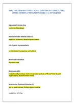 Nr565 Final Exam With Correct Actual Questions And Correctly Well &NewLine;Defined Answers Latest Already Graded A&plus; &vert; &vert; Just Released &period; 