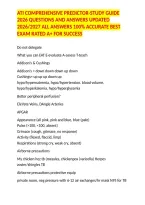 Ati Comprehensive Predictor-Study Guide 2026 Questions And Answers Updated 2026&sol;2027 All Answers 100&percnt; Accurate Best Exam Rated A&plus; For Success