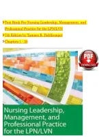 Nursing Leadership&comma; Management&comma; and Professional Practice for the LPN&sol;LVN 7th Edition Test Bank