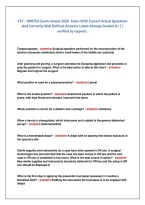 CST - NBSTSA Exam newest 2026  Exam With Correct Actual Questions &NewLine;And Correctly Well Defined Answers Latest Already Graded A&plus; &vert; &vert; &NewLine;verified by experts &period;