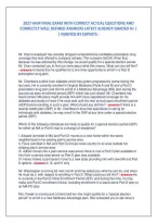 2027 Ahip Final Exam With Correct Actual Questions And &NewLine;Correctly Well Defined Answers Latest Already Graded A&plus; &vert; &NewLine;&vert; Verified By Experts &period;