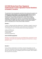 CCI RCIS Review Exam Prep&colon; Registered Cardiovascular Invasive Specialist Practice Questions & Answers