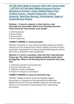 ATI RN Adult Medical-Surgical 2026&sol;2027 Study Guide &vert; ACTUAL ATI RN Adult Medical-Surgical Practice Questions & Answers&comma; Latest Updated Exam Prep&comma; Verified Answers&comma; Detailed Rationales&comma; Clinical Scenarios&comma; Med-Surg Nursing&comma; Prioritization&comma; Safety & Compre