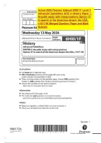  Actual EDEXCEL 2026 &lpar;8HI0&sol;1F&rpar; Pearson Edexcel Level 3 Advanced Subsidiary GCE in &NewLine;History Paper 1&colon; Breadth study with interpretations Option 1F&colon; In search of the &NewLine;American dream&colon; the USA&comma; c1917&ndash;96 &mdash; merged question paper and markscheme