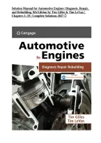 Solution Manual for Automotive Engines&colon; Diagnosis&comma; Repair&comma; and Rebuilding&comma; 9th Edition by Tim Gilles and Tim LeVan &vert; 9780357766248 &vert; Chapters 1&ndash;19 &vert; Complete Solutions 2027