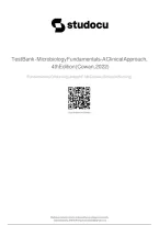 TEST BANK For Microbiology Fundamentals A Clinical Approach&comma; 4th Edition &lpar;Cowan&comma; 2022&rpar;&comma; &vert; Verified Chapters 1 - 22 Updated&comma; Complete