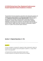 CCI RCIS Review Exam Prep&colon; Registered Cardiovascular Invasive Specialist Practice Questions & Answers