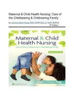 Test Bank - Maternal and Child Health Nursing&colon; Care of the Childbearing and Childrearing Family&comma; 9th Edition &lpar;Silbert-Flagg&comma; 2023&rpar;&comma; Chapter 1-56 Fully Covered