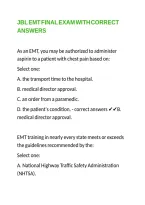 Jbl Emt Final Exam With Correct Answers