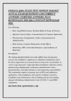Indiana Qma State Test Newest 2026&sol;2027 &NewLine;Actual Exam Questions And Correct &NewLine;Answers &lpar;Verified Answers&rpar; Plus &NewLine;Rationales 2026 Q&A &vert; Instant Download &NewLine;Pdf&period;