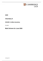 2026 A-LEVEL OCR CHEMISTRY A - UNIFIED CHEMISTRY WITH MARK SCHEME