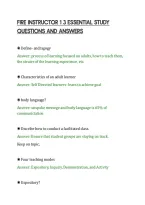 Fire Instructor 1 3 Essential Study&NewLine;Questions And Answers