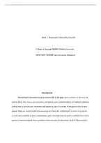 NRNP 6675&colon; PMHNP Care Across the Lifespan II&vert; Week 7- Dissociative Personality Disorder&vert; College of Nursing-PMHNP&comma; Walden University&vert; With complete solution&vert; 100&percnt; correct