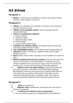 Samenvatting Ethiek H3 &vert; Levensbeschouwing &vert; HAVO &vert; 2026&sol;2027