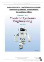 Solution Manual for Control Systems Engineering&comma; 8th Edition by Norman S&period; Nise &vert;Latest 2026