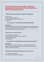 ASAP PACE Certification Exam &vert; Complete Verified Exam Questions with Correct Answers and Detailed Explanations &ndash;  2026&sol;2027 LatestUpdate&vert; Graded A&plus;