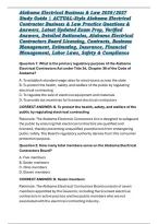 Alabama Electrical Business & Law 2026&sol;2027 Study Guide &vert; ACTUAL-Style Alabama Electrical Contractor Business & Law Practice Questions & Answers&comma; Latest Updated Exam Prep&comma; Verified Answers&comma; Detailed Rationales&comma; Alabama Electrical Contractors Board Licensi