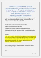 Pediatrics HESI PN Review&comma; HESI PN &NewLine;Obstetrics&sol;Maternity Practice Exam&comma; Pediatrics &NewLine;HESI PN Review&comma; Hesi Peds&comma; PN HESI Peds&comma; &NewLine;Peds & Maternity HESI&comma; HESI &NewLine;Maternity&sol;Pediatric Remediation
